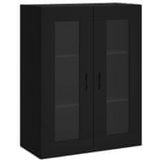 Vidaxl Skříň highboard černá 69,5 x 34 x 180 cm kompozitní dřevo