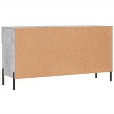 Greatstore Botník betonově šedý 102 x 35 x 55 cm kompozitní dřevo