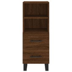 Vidaxl Skříň highboard hnědý dub 34,5 x 34 x 180 cm kompozitní dřevo