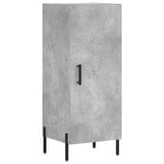 Vidaxl Skříň highboard betonově šedá 34,5x34x180 cm kompozitní dřevo