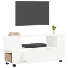 Vidaxl TV skříňka bílá 102 x 34,5 x 43 cm kompozitní dřevo