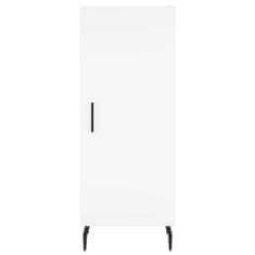 Greatstore Skříň highboard bílá 34,5 x 34 x 180 cm kompozitní dřevo