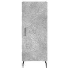 Vidaxl Skříň highboard betonově šedá 34,5x34x180 cm kompozitní dřevo