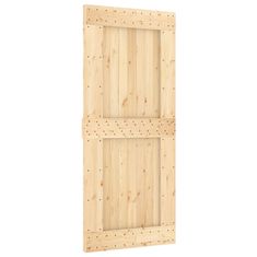 Greatstore Posuvné dveře s kováním 90 x 210 cm masivní borové dřevo