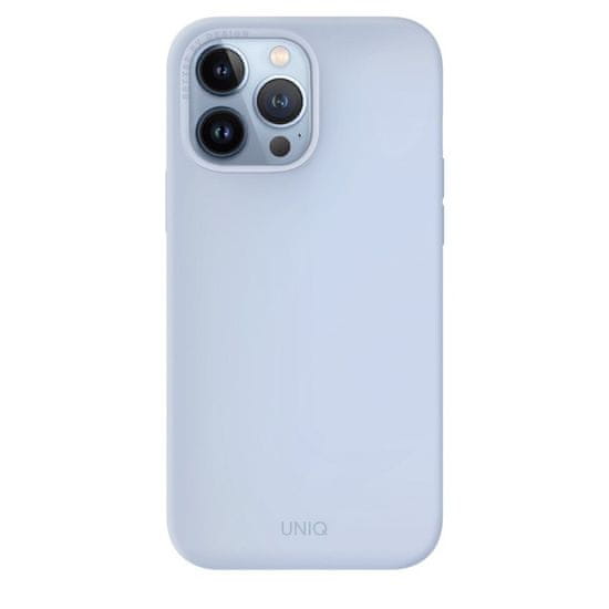 UNIQ UNIQ Lino Hue silikonový kryt iPhone 13 Pro Max Modrá