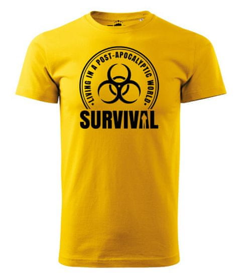 STRIKER Tričko Survival Apocalyptic Barva: Žlutá, Velikost: S
