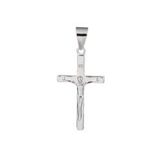 NUBIS Stříbrný přívěšek kříž s Ježíšem