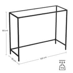 Artenat Konzolový stolek Erwin, 100 cm, černá