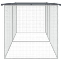 Vidaxl Klec pro kuřata se střechou antracitová 203 x 98 x 90 cm ocel