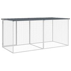 Vidaxl Klec pro kuřata se střechou antracitová 203 x 98 x 90 cm ocel