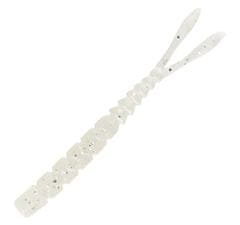 Mustad AJI Worm - Pilo - Pilo - barva White Glow Glitter (MAJI-PILO-2-7)