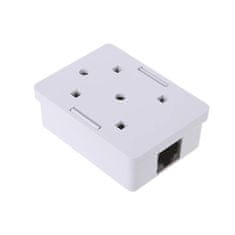 W-STAR W-Star Zásuvka UTP 1 x RJ45 na zeď, narážecí pole, Cat5e, bílá, ZUTP1