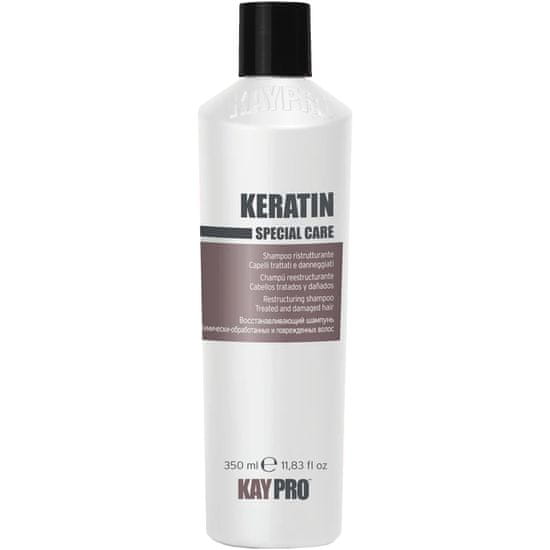 KayPro Keratin Special Care - Regenerační šampon na vlasy, dodává vlasům hedvábnou jemnost, zabraňuje krepatění vlasů, 350ml