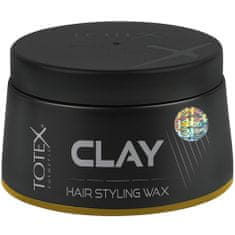 Totex Clay Hair Styling Wax - matný stylingový vosk na vlasy, silná, matná fixace účesu, vyživuje vlasy díky obsahu vitamínu E, 150ml