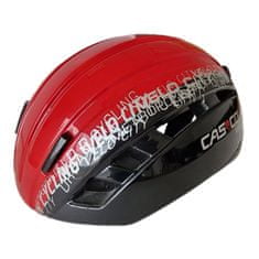 CASCO Velocity, černo-červená lesklá, vel. uni 55-62cm