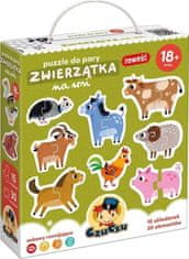 CzuCzu Puzzle Zvířátka ze statku 15x2 dílky