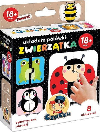 CzuCzu Puzzle dvojice Zvířátka 16 dílků