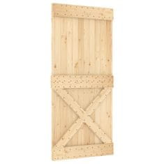 Vidaxl Dveře NARVIK 95 x 210 cm masivní borové dřevo