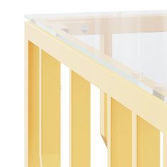 Vidaxl Konferenční stolek zlatý 80 x 80 x 40 cm nerezová ocel a sklo
