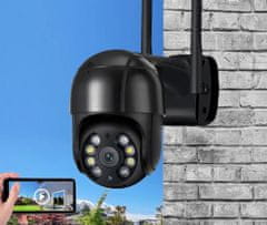 KAMERAK.cz WiFi PTZ otočná kamera XM-546 5Mpx, 4x digitální zoom, IR+LED přísvit black