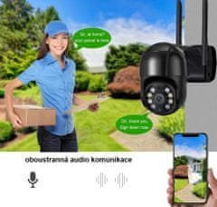 KAMERAK.cz WiFi PTZ otočná kamera XM-546 5Mpx, 4x digitální zoom, IR+LED přísvit black