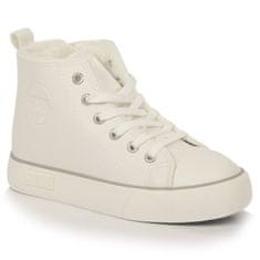 Big Star Zateplené dětské vysoké boty bílé Big Star KK374227 33