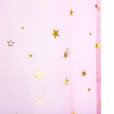 Atmosphera Růžový závěs do dětského pokoje s hvězdami, 140 x 250 cm