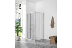 WellMall POINT Q 80x80 Clear Čtvercová sprchová zástěna