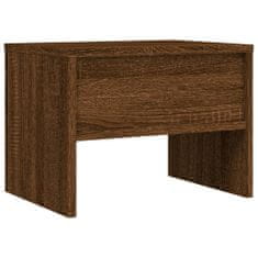 Greatstore Noční stolek hnědý dub 40 x 30 x 30 cm kompozitní dřevo