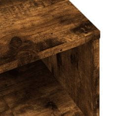 Greatstore TV stolek kouřový dub 80 x 40 x 40 cm kompozitní dřevo