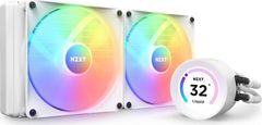 vodní chladič Kraken 280 ELITE RGB / 2x140mm RGB fan / 4-pin PWM / LCD disp. / 6 let / bílý