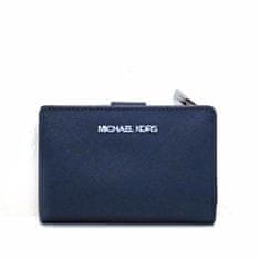 Michael Kors DÁMSKÁ Peněženka 35F7STVF2L JET SET TRAVEL NAVY MD BIFLD ZP CN WLLET LEATHER