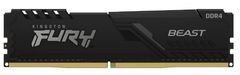 Kingston Fury Beast Black, 8 GB, DDR4, 3200 MHz, CL16, DIMM (KF432C16BB/8)