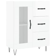 Vidaxl Skříň highboard lesklá bílá 69,5 x 34 x 180 cm kompozitní dřevo