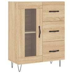 Vidaxl Skříň highboard dub sonoma 69,5 x 34 x 180 cm kompozitní dřevo