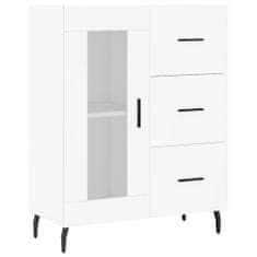 Vidaxl Skříň highboard bílá 69,5 x 34 x 180 cm kompozitní dřevo