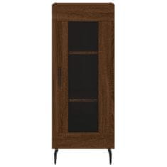 Vidaxl Skříň highboard hnědý dub 34,5 x 34 x 180 cm kompozitní dřevo