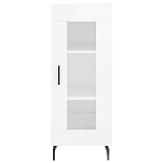 Vidaxl Skříň highboard bílá s vysokým leskem 34,5x34x180 cm kompozit