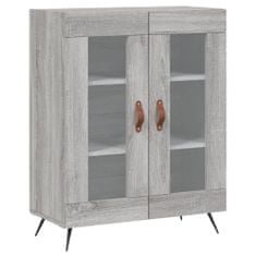 Vidaxl Skříň highboard šedá sonoma 69,5 x 34 x 180 cm kompozitní dřevo