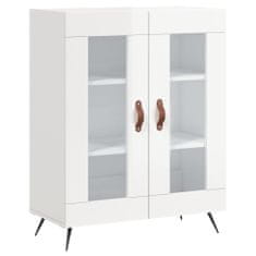 Vidaxl Skříň highboard lesklá bílá 69,5 x 34 x 180 cm kompozitní dřevo