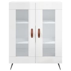 Vidaxl Skříň highboard lesklá bílá 69,5 x 34 x 180 cm kompozitní dřevo