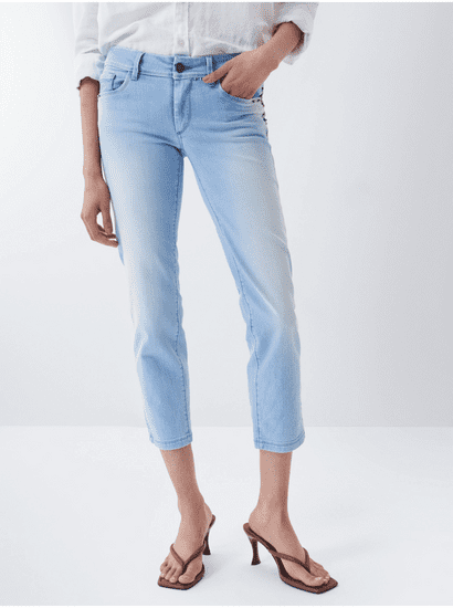 Salsa Collection Světle modré dámské zkrácené slim fit džíny Salsa Jeans Wonder