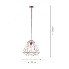 PAUL NEUHAUS VÝPRODEJ VZORKU PAUL NEUHAUS Závěsné svítidlo, měď, moderní design LD 15090-20