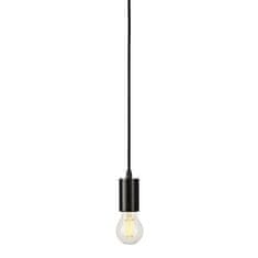 SLV BIG WHITE FITU, závěsné svítidlo, A60, kulaté, černé, kabel 5 m bez koncovky, max. 60 W 132690