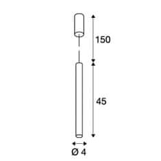 SLV VÝPRODEJ VZORKU BIG WHITE HELIA 40, závěsné svítidlo, LED, 3000K, kulaté, bílé, 9W 152371