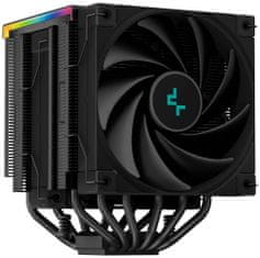 DEEPCOOL chladič AK620 Digital / 2x120mm fan / 6x heatpipes / pro Intel i AMD/ komplet černý / digitální display