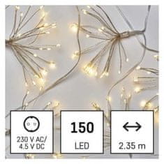 Emos LED světelný řetěz – svítící trsy D3AW08, nano, 2,35 m, vnitřní, teplá bílá 1550030007