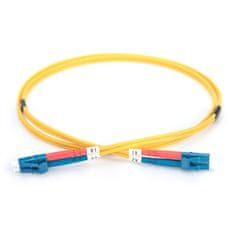 Digitus Optický kabel Optic Patch, LC / LC, Singlemode, OS1, 09/ 125 µ, 1m - žlutý