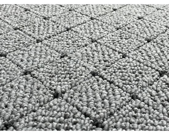 Vopi AKCE: 60x60 cm Kusový koberec Udinese šedý čtverec