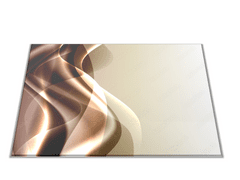 Glasdekor Skleněné prkénko hnědo-béžová abstrakce - Prkénko: 30x20cm